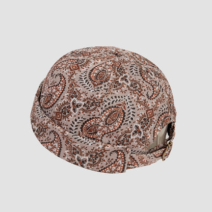 Demi Dio Cashew Flower Vintage Yuppie Melon Leather Hat